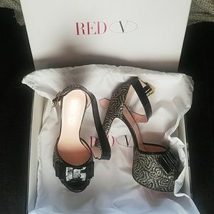 Red by Valentino Glitter Heels